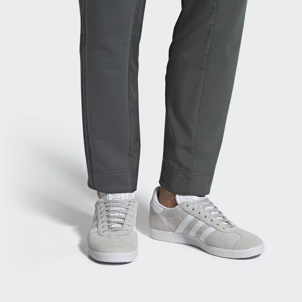 Adidas Gazelle Tenis Grises Para Mujer (MX-33214)